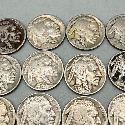 LOT 42: Antique / Vintage US Coins Buffalo Nickels (45)