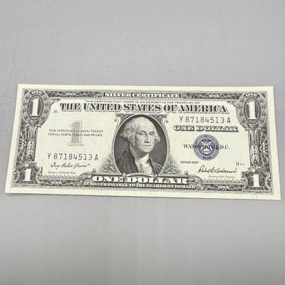LOT 25: One Dollar Silver Certificates (10) Series 1957