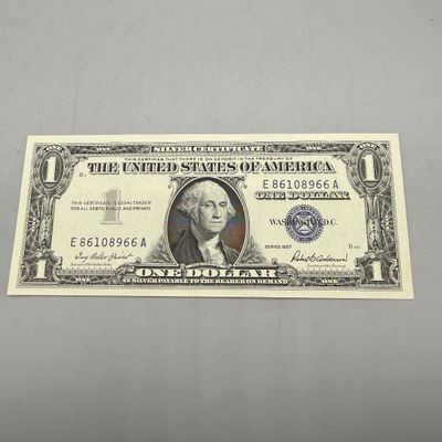 LOT 26: One Dollar Silver Certificates (10) Series 1957