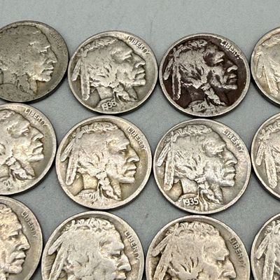 LOT 42: Antique / Vintage US Coins Buffalo Nickels (45)
