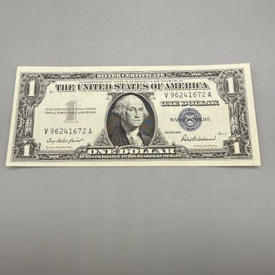 LOT 30: One Dollar Silver Certificates (10) Series 1957