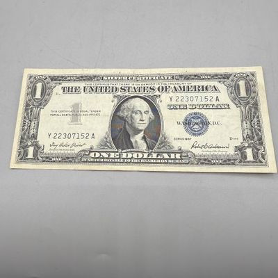 LOT 27: One Dollar Silver Certificates (9) Series 1957, 1957 B, 1935, 1935 G
