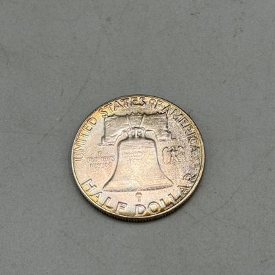 LOT 34: Franklin 90% Silver Half Dollars (3) - All Philadelphia Mint ( No Mark - !960 (2), 1963