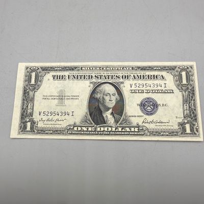 LOT 27: One Dollar Silver Certificates (9) Series 1957, 1957 B, 1935, 1935 G