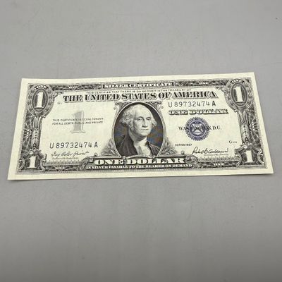 LOT 30: One Dollar Silver Certificates (10) Series 1957