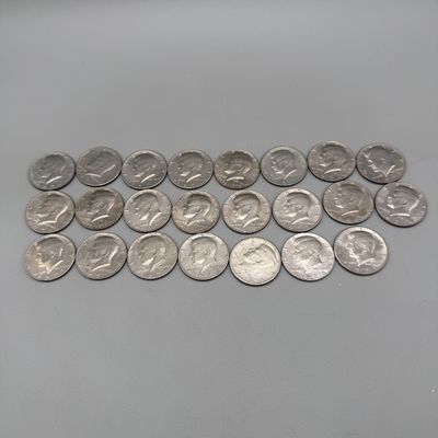 LOT 44: Lot of Kennedy Half Dollars (23) - 1970s-80s