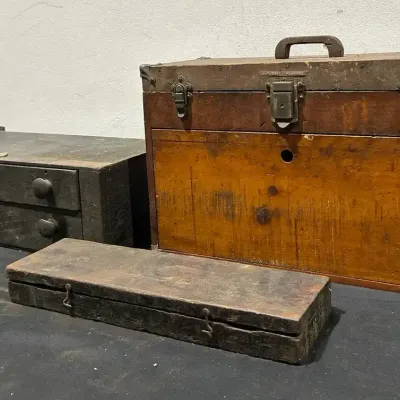 Vintage Mechanic Toolboxes Mystery Lot