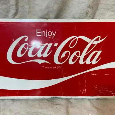 Vintage Coca-Cola Metal Advertising Sign 