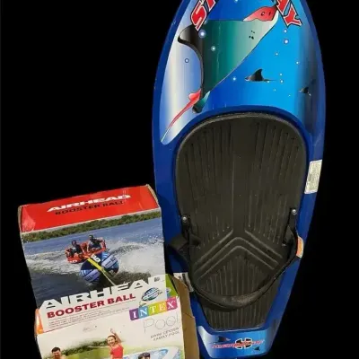Stingray Hydro Slide, Airhead Booster Ball & Family Pool