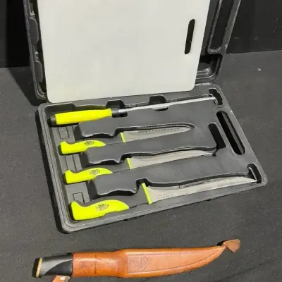 Fishie Pro Portable Fillet Cutting Station Kit, Normark Fillet Knife Fiskars Finland
