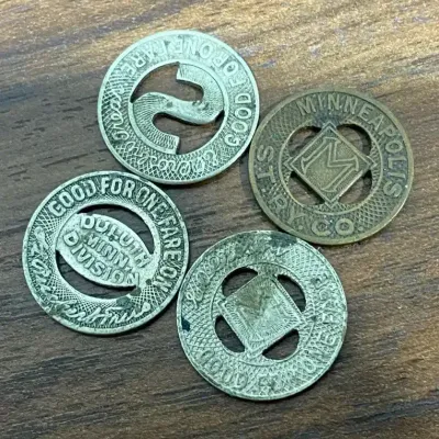 Antique Transit Tokens, Minneapolis St. Ry. Co. & Duluth Division