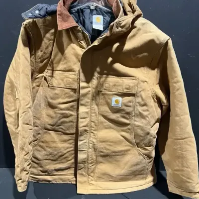 Carhartt Canvas Work Coat With Detachable Hood