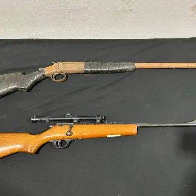 Vintage Bolt Action .22 Rifle & Shotgun 