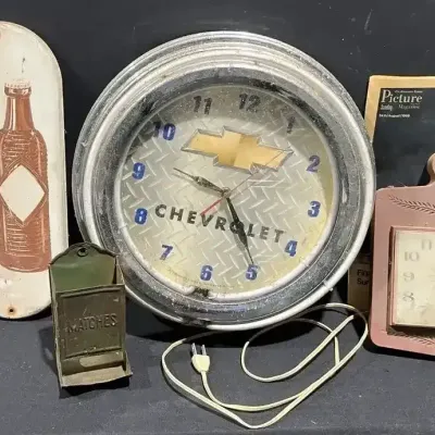 Vintage Clocks, Thermometers & More Mystery Lot
