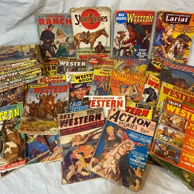 1940s-50s Western Stories, Coffee Table Magazines, Huge Collection Mystery Lot 