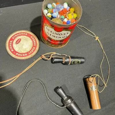 Vintage Hunting Calls, DucksUnlimited, Green Wing, Olt + Marble Collection