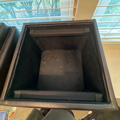 Two Footstool Storage Cubes (O-BC)