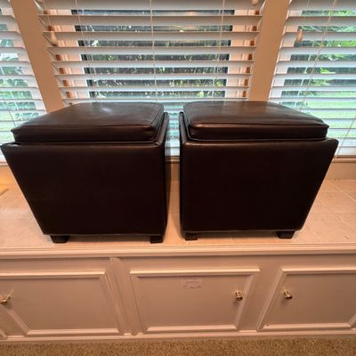 Two Footstool Storage Cubes (O-BC)