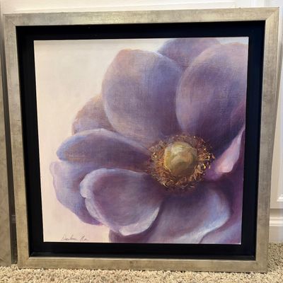 Myrtle Marion and Danhui Nai Signed Floral Artwork (LR-BC)
