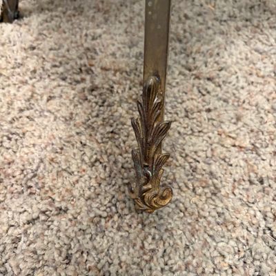 Ornate Gold and Stone Plant Stand and More (O-BC)