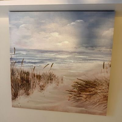 Large Canvas Beach Scene Print (LR-MG)