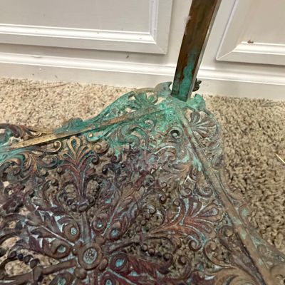 Ornate Gold and Stone Plant Stand and More (O-BC)