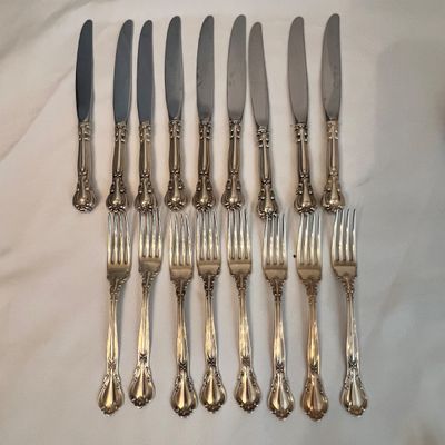 Sterling Gorham ‘Chantilly’ Flatware for 8+ Person (DR-RG)