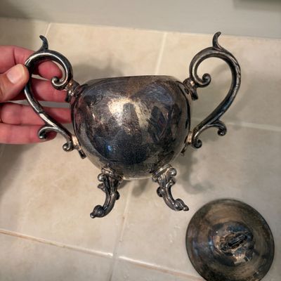 Seven Piece Silver Plated Tea Service (O-BC)
