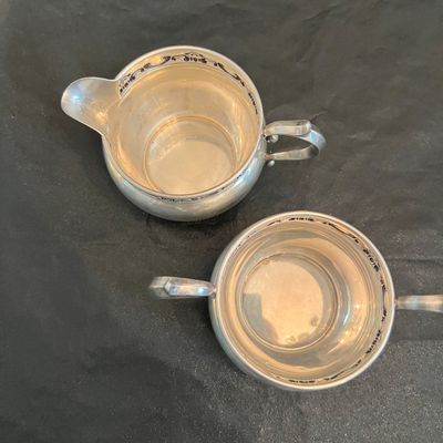 Gorham Sterling Silver Sugar Bowl and Creamer Set (DR-RG)