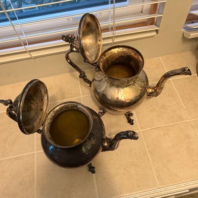 Seven Piece Silver Plated Tea Service (O-BC)
