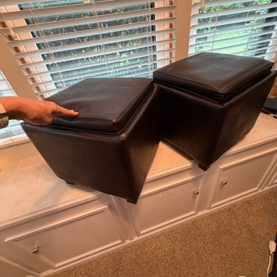 Two Footstool Storage Cubes (O-BC)