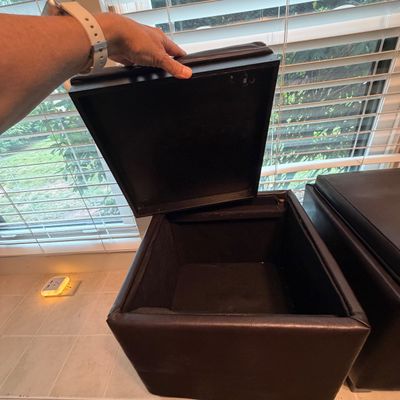 Two Footstool Storage Cubes (O-BC)
