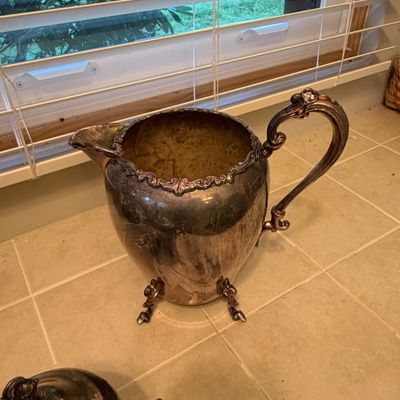 Seven Piece Silver Plated Tea Service (O-BC)