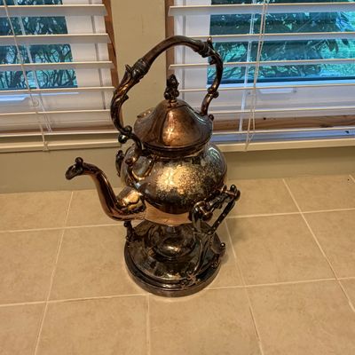 Seven Piece Silver Plated Tea Service (O-BC)