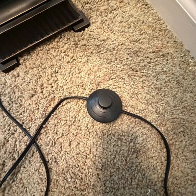 Modern Bronze Floor Lamp w/floor Switch (O-BC)