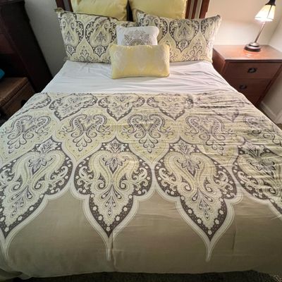 Queen Sized Madison Park Bedding & More (P-RG)