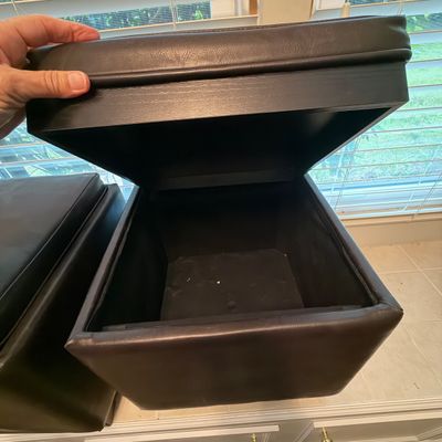 Two Footstool Storage Cubes (O-BC)