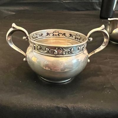 Gorham Sterling Silver Sugar Bowl and Creamer Set (DR-RG)