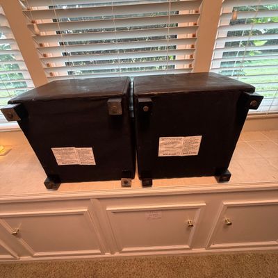 Two Footstool Storage Cubes (O-BC)