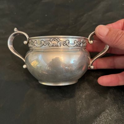 Gorham Sterling Silver Sugar Bowl and Creamer Set (DR-RG)