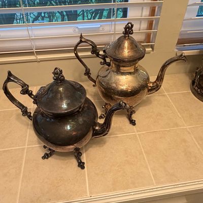 Seven Piece Silver Plated Tea Service (O-BC)