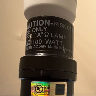 Modern Bronze Floor Lamp w/floor Switch (O-BC)