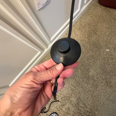 Modern Bronze Floor Lamp w/floor Switch (O-BC)