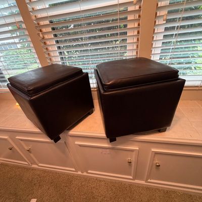 Two Footstool Storage Cubes (O-BC)