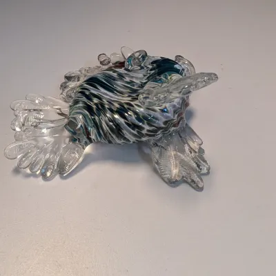 Multi-color Blown Glass Art Fish Nautical Aquarium Decor Signed