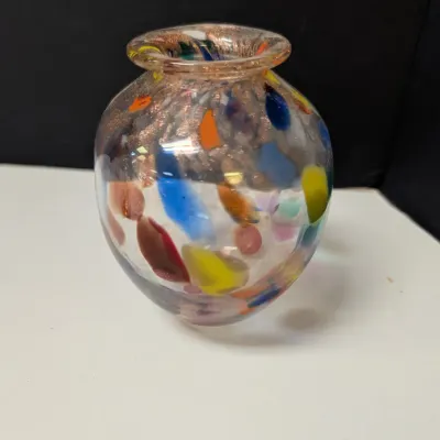 Decorative Glass Ornaments, Vase, & Glass