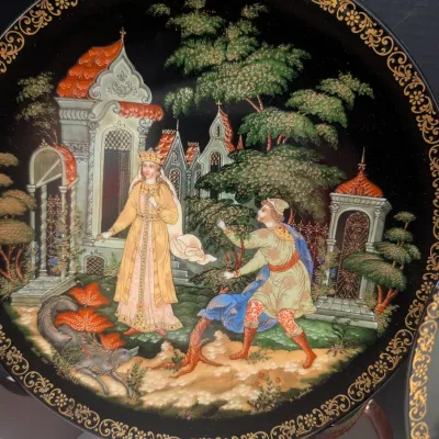 Bradex Russian Bradford Exchange Porcelain Plates Featuring Russian Folk Art & Fairy Tales #2
