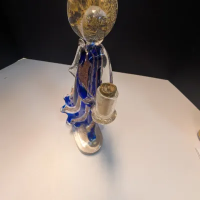 Murano Art Glass Angel Candle Holder