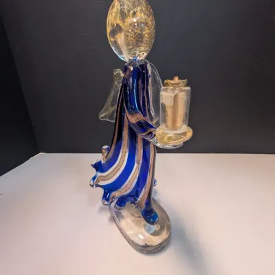 Murano Art Glass Angel Candle Holder