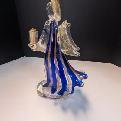 Murano Art Glass Angel Candle Holder